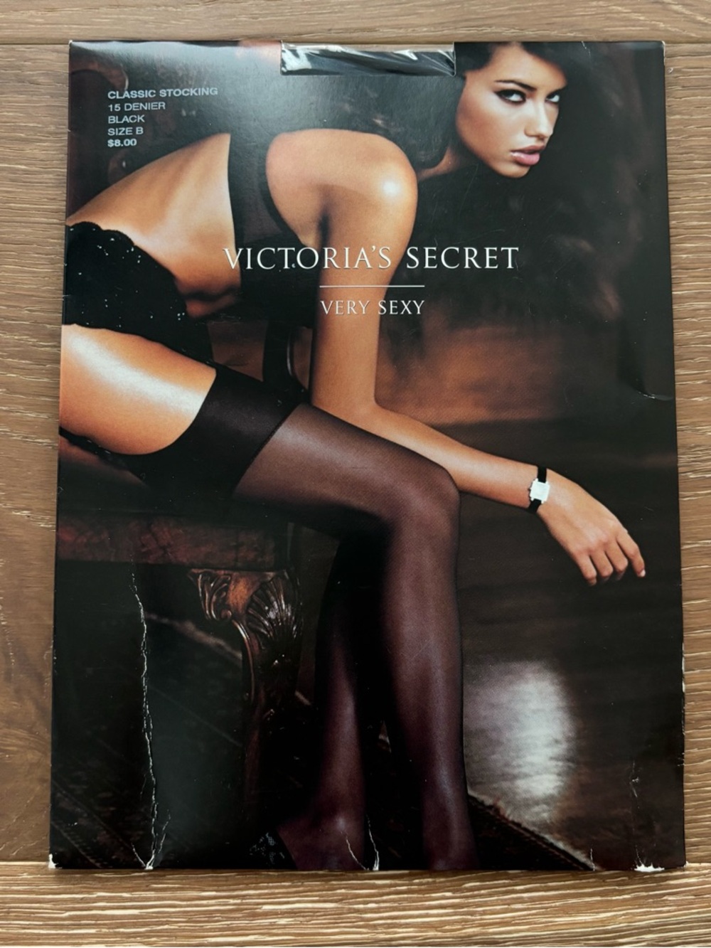Victoria's Secret Black Very Sexy Sheer Stockings Size B NWT